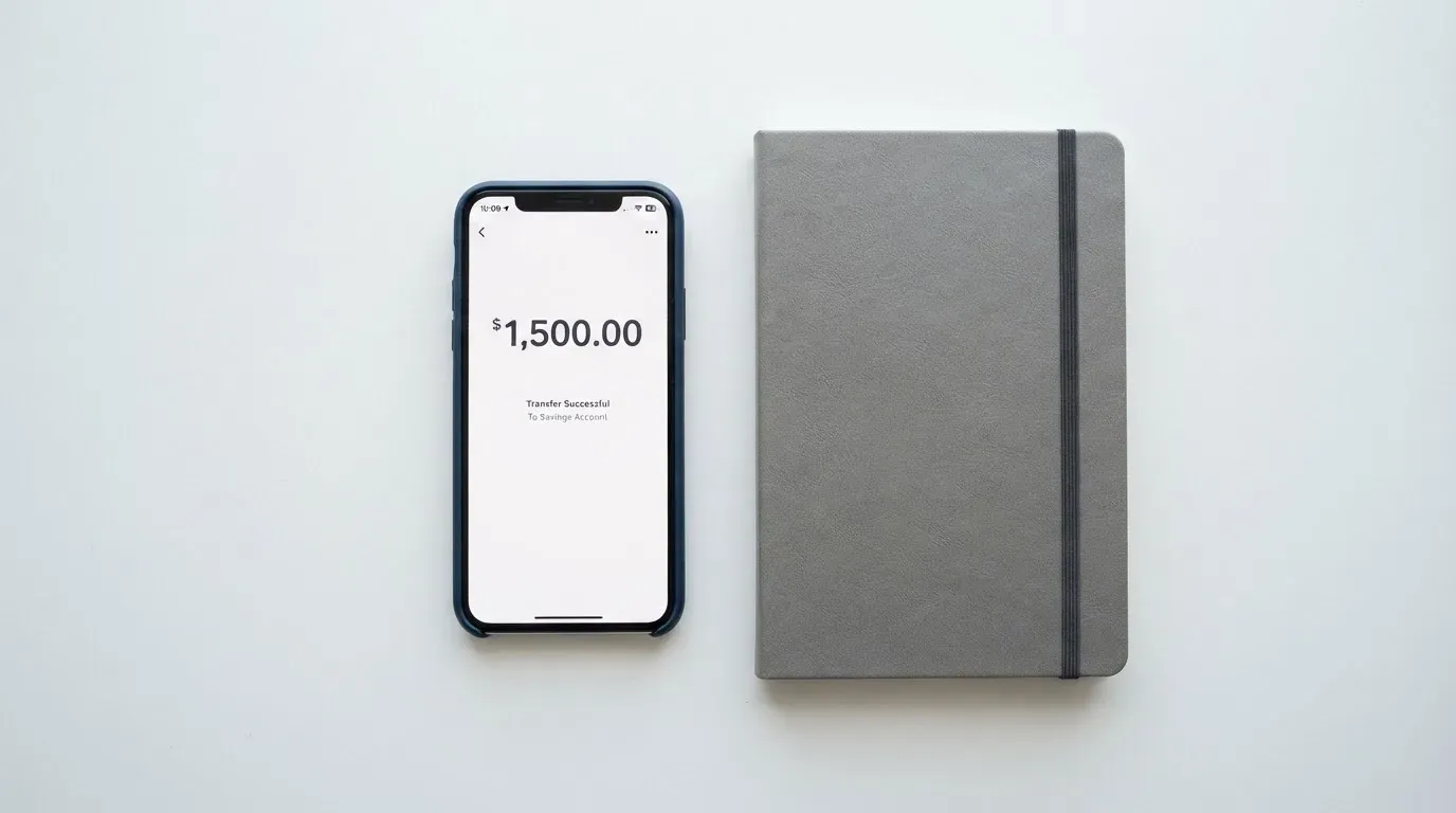 A phone showing a stablecoin transfer screen