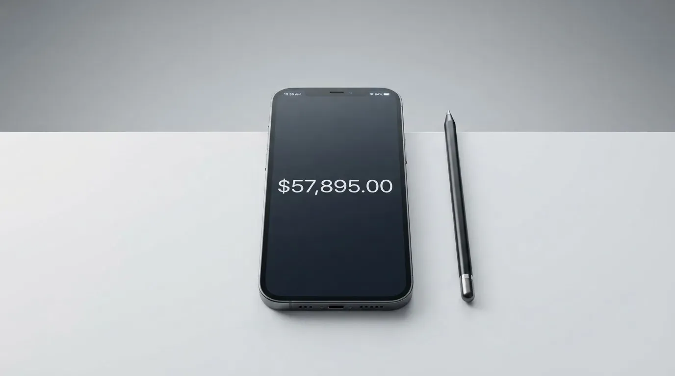 A phone showing a stablecoin transfer screen