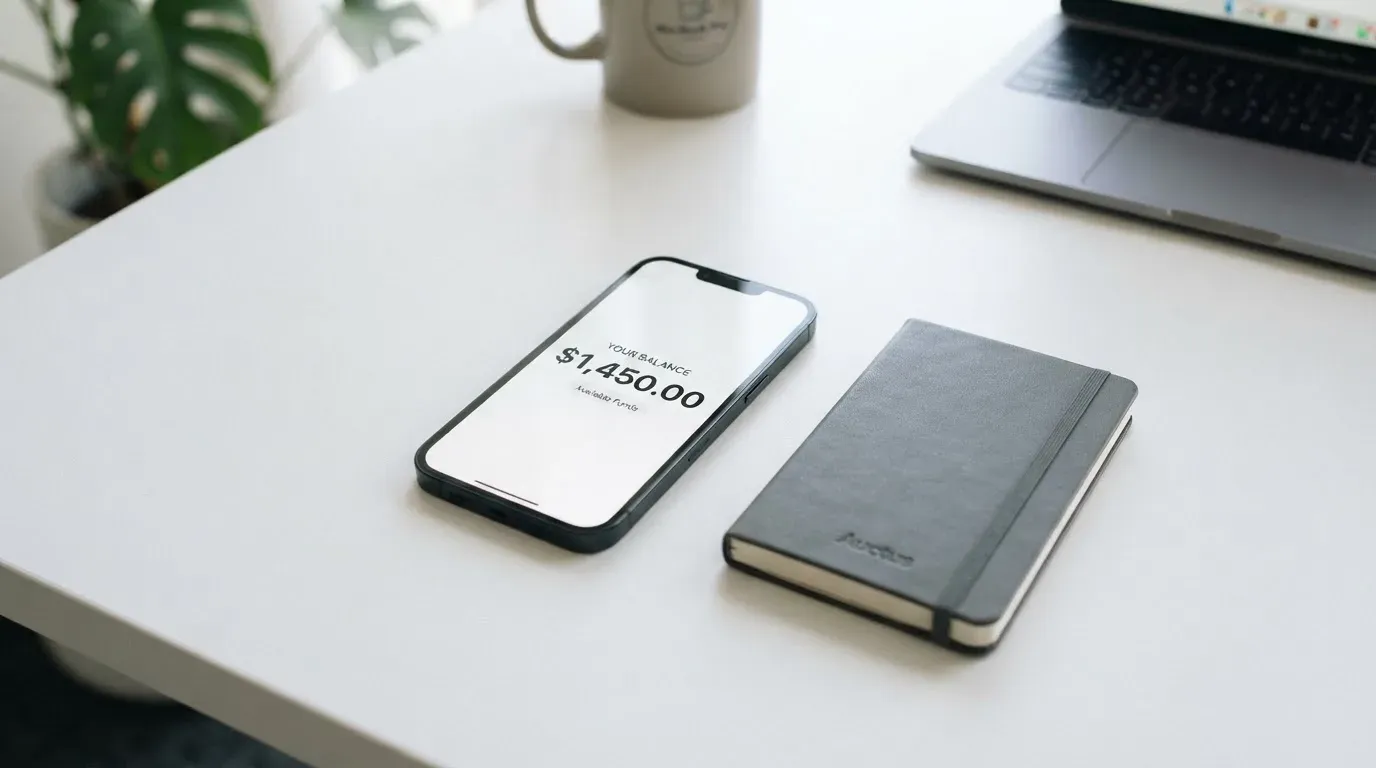 A phone showing a stablecoin transfer screen